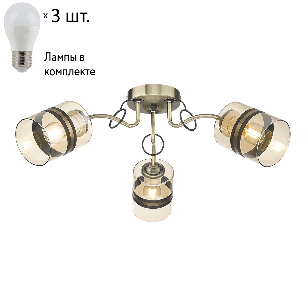 

Потолочная люстра с лампочками Velante 217-507-03Lamps