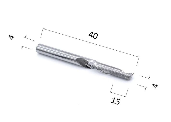 

Фреза спиральная однозаходная по алюминию DJTOL ACL1LX4.15 для станка ЧПУ, ACL1LX