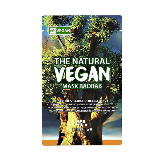 

Маска для лица SHES LAB VEGAN c экстрактом семян баобаба 20 г