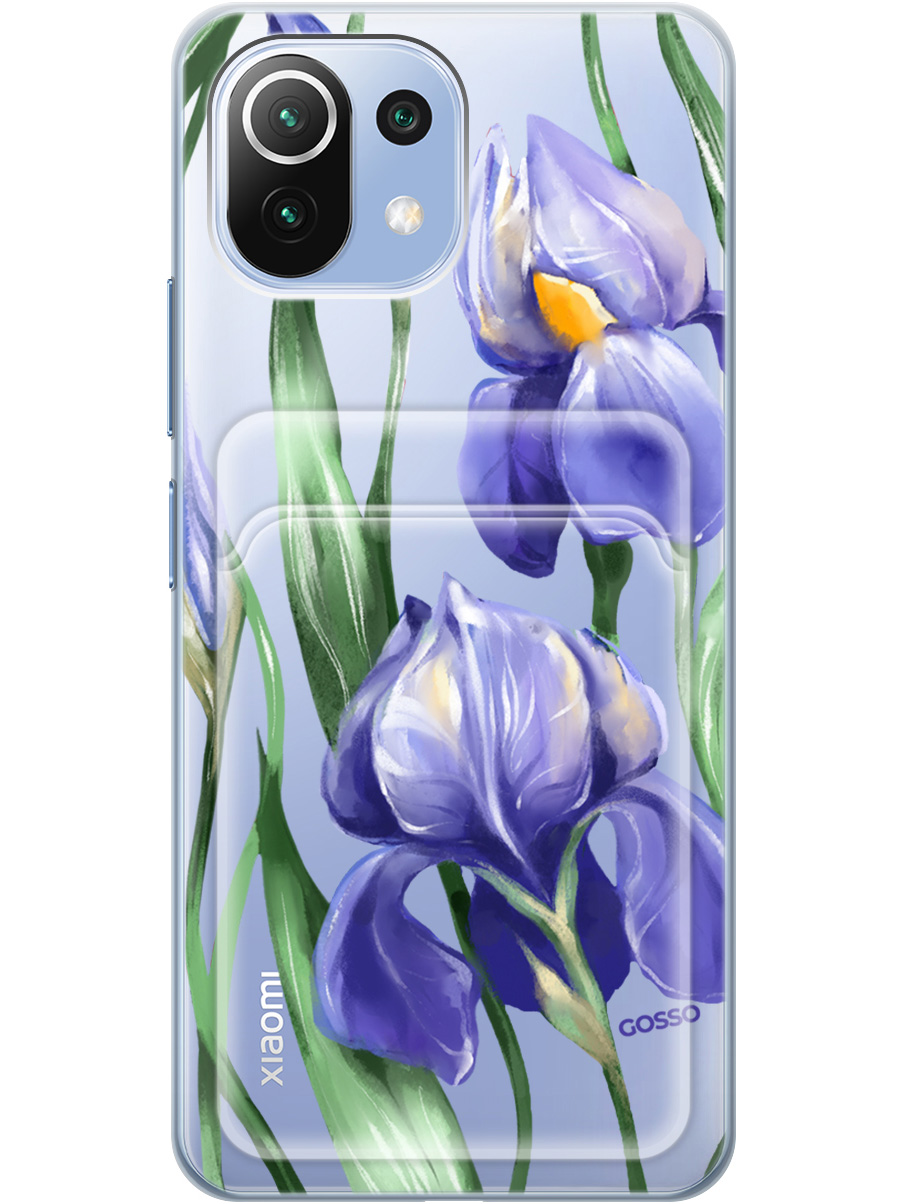 

Силиконовый чехол на Xiaomi Mi 11 Lite / 11 Lite 5G с рисунком "Amazing Irises" прозрачный, Прозрачный;белый;синий, 20012063