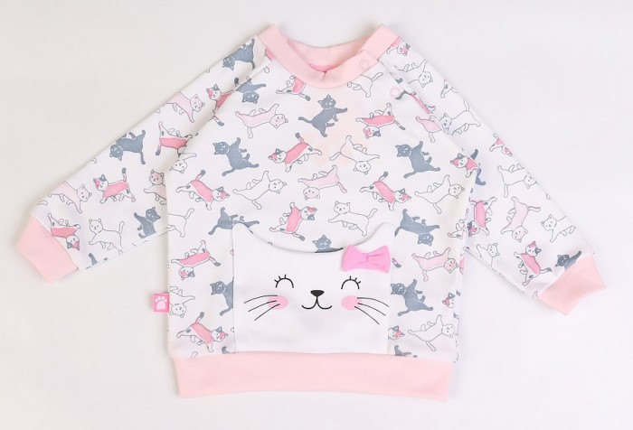 

Джемпер Котики 2021 Котмаркот 4021011 для девочек белый р.98, 4021011