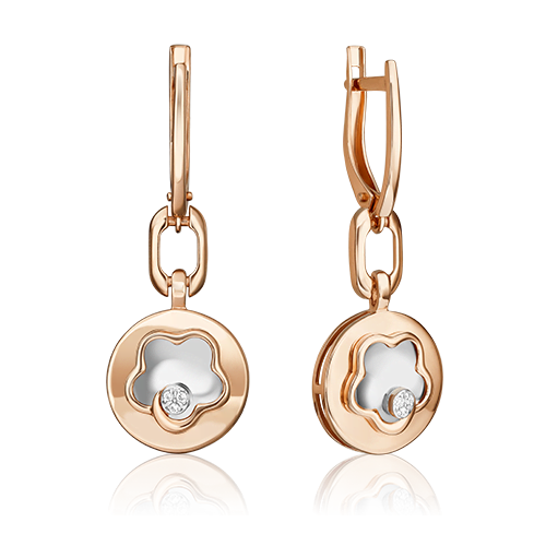 

Серьги подвески из золота с бриллиантом PLATINA jewelry 02-4986-00-101-1111, 02-4986-00-101-1111