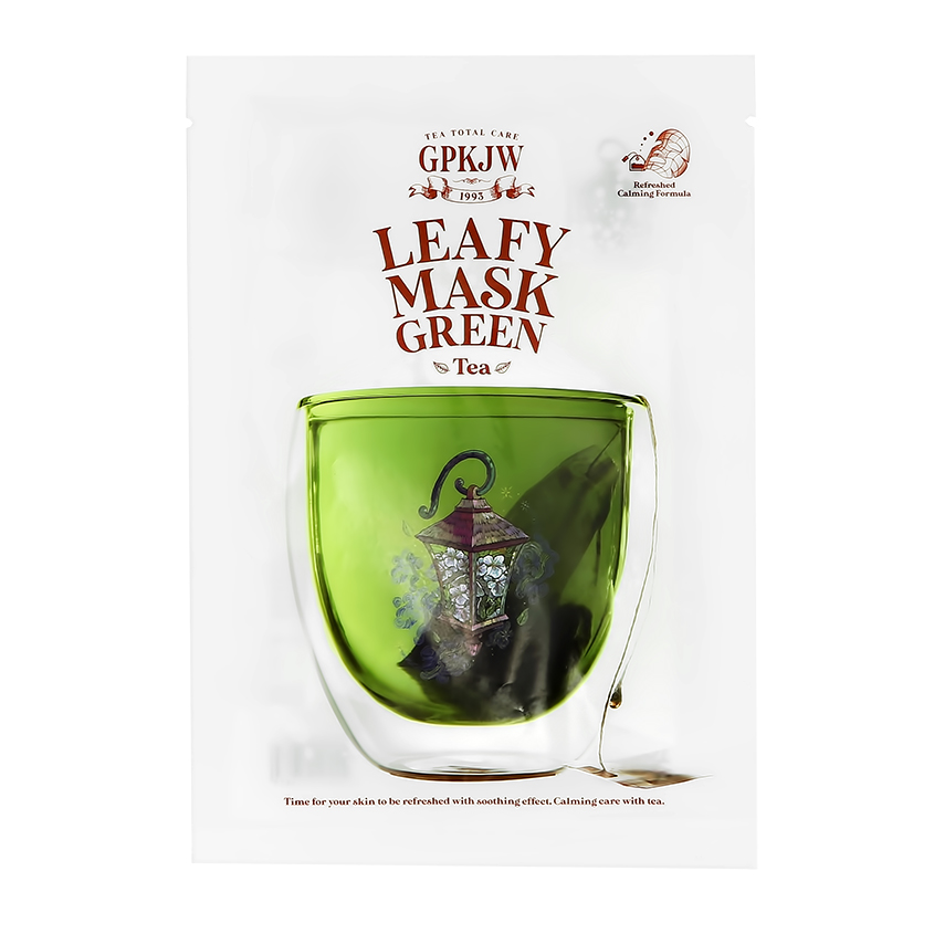 Маска для лица GPKJW с экстрактами листьев перечной мяты и зеленого чая 30 мл