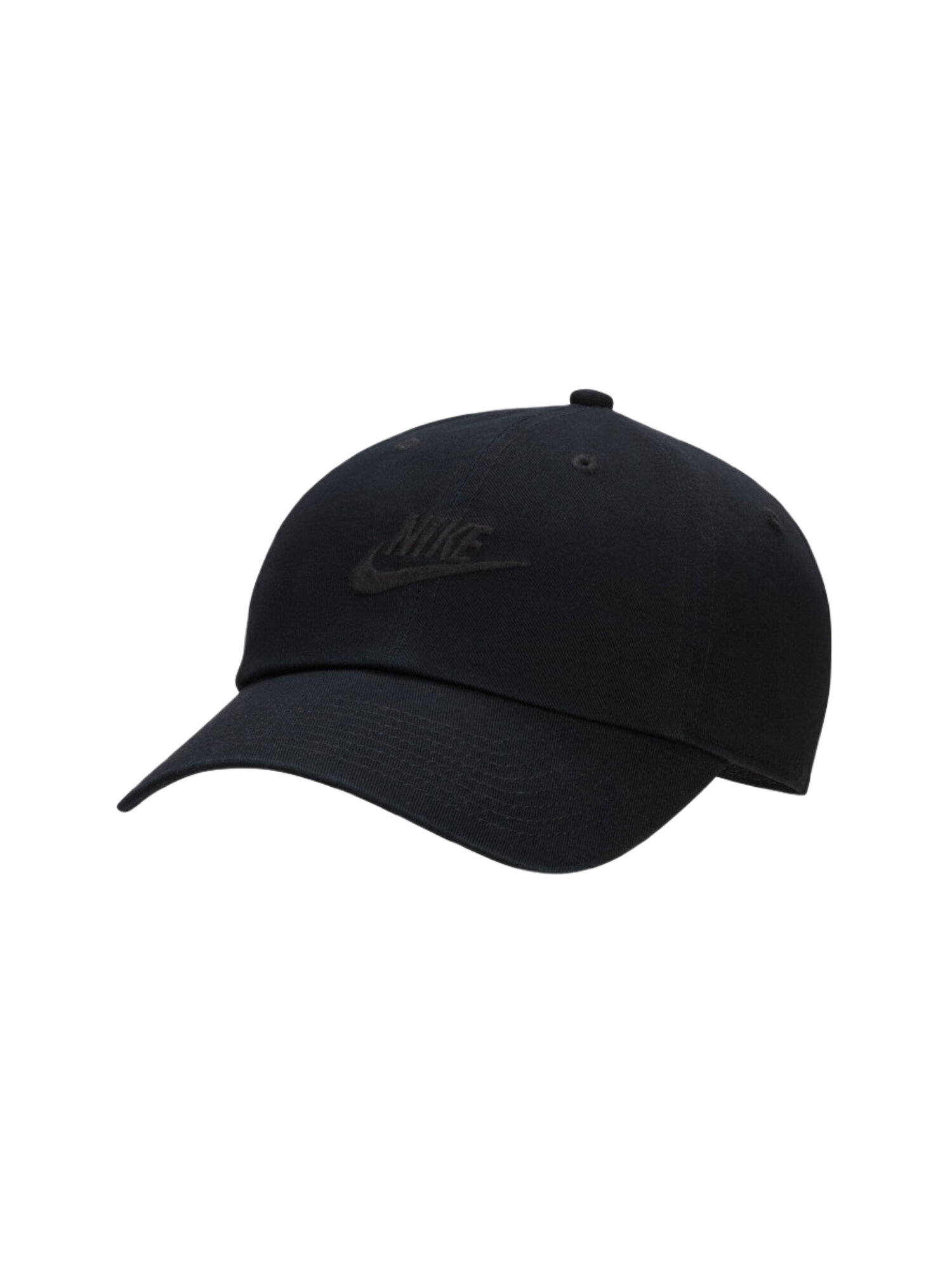 Бейсболка унисекс Nike Club Unstructured Futura Wash Cap черная, р. M/L