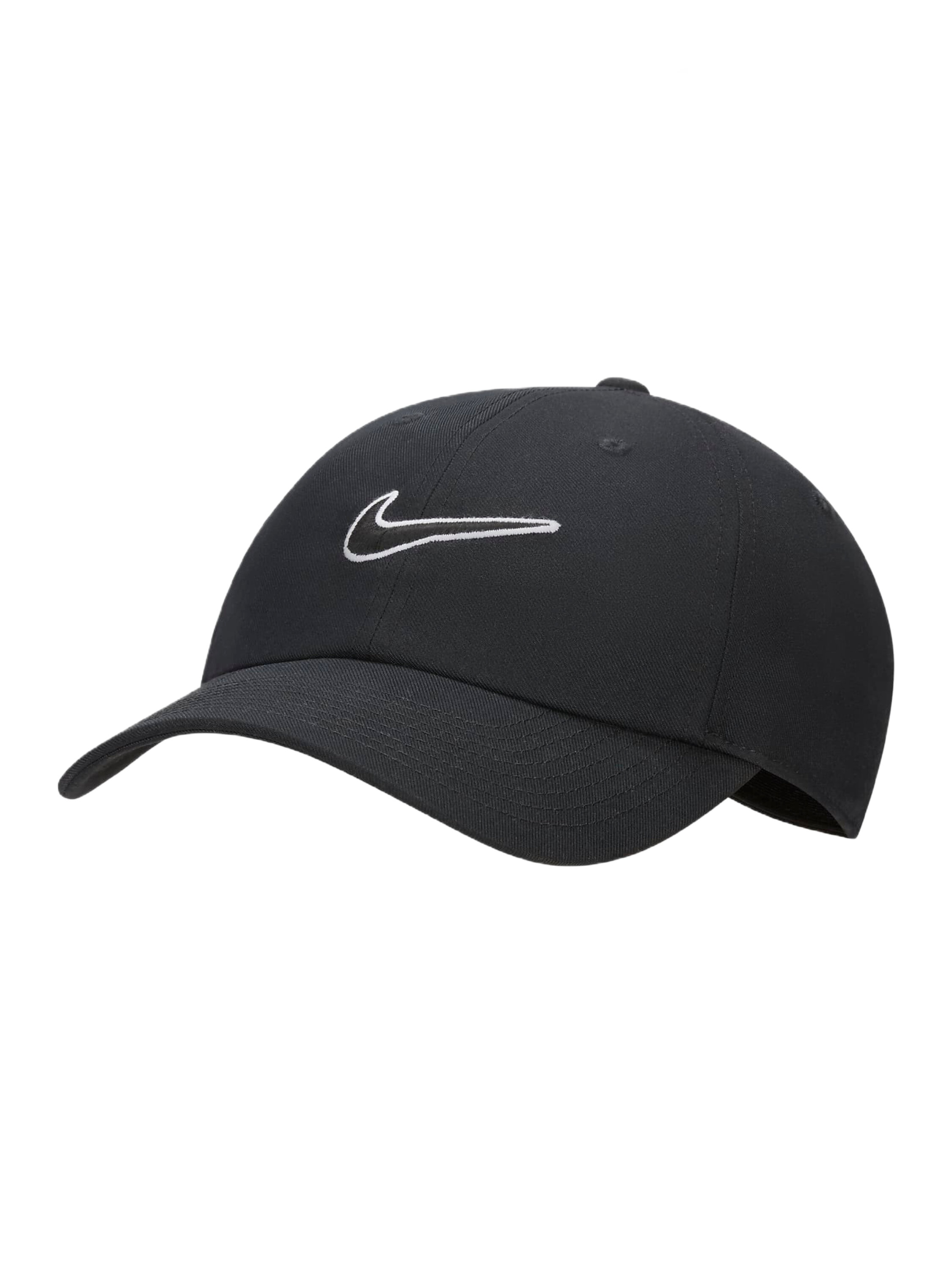 Бейсболка унисекс Nike Club Unstructured Swoosh Cap черная, р. M/L