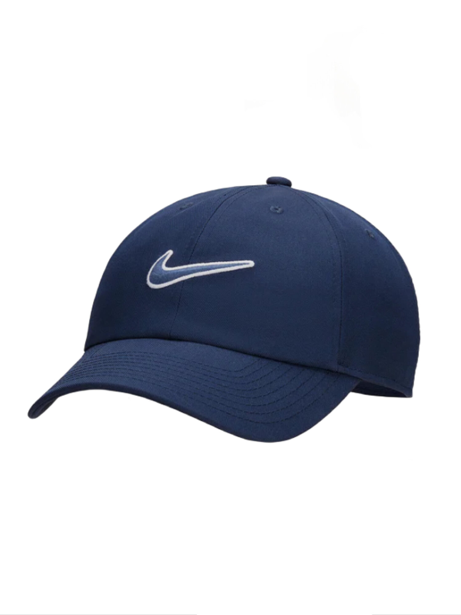 Бейсболка унисекс Nike Club Unstructured Swoosh Cap синяя, р. M/L Вьетнам синий, размер 57,  58