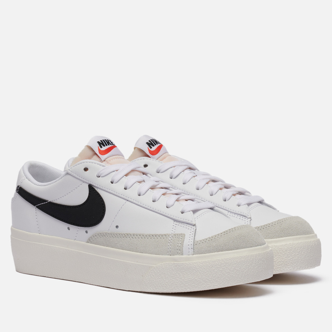 фото Кеды женские nike blazer low platform белые 38.5 eu