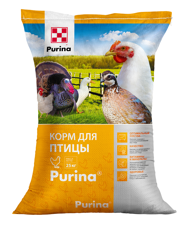 

Корм для бройлеров Purina 25%, универсальный, 25 кг