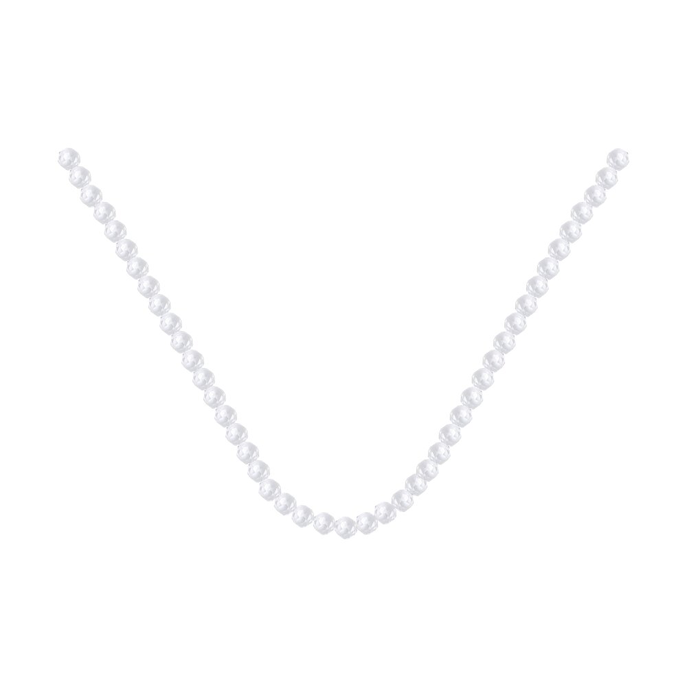 

Бусы из серебра 45 см SOKOLOV 94070745, фианит, 94070745