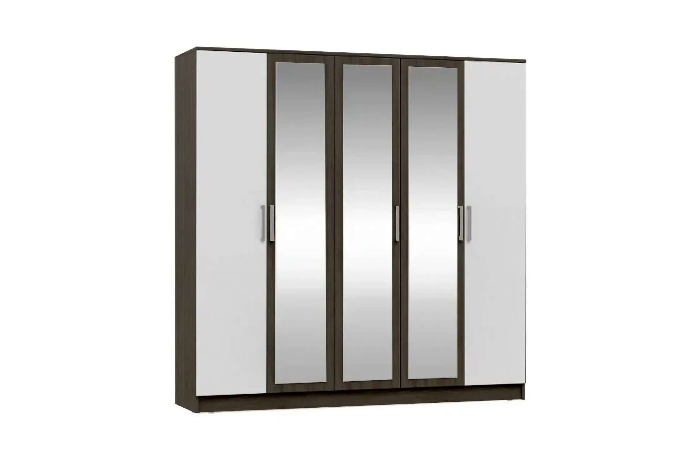 

Мартина Шкаф для одежды 5-дверный (Белый, венге), Белый;коричневый, ШкафМартина5ств1-2