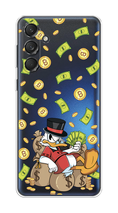 

Чехол на Samsung Galaxy M55 "Скрудж Макдак в красном", Красный;черный;коричневый;прозрачный, 2109650-1