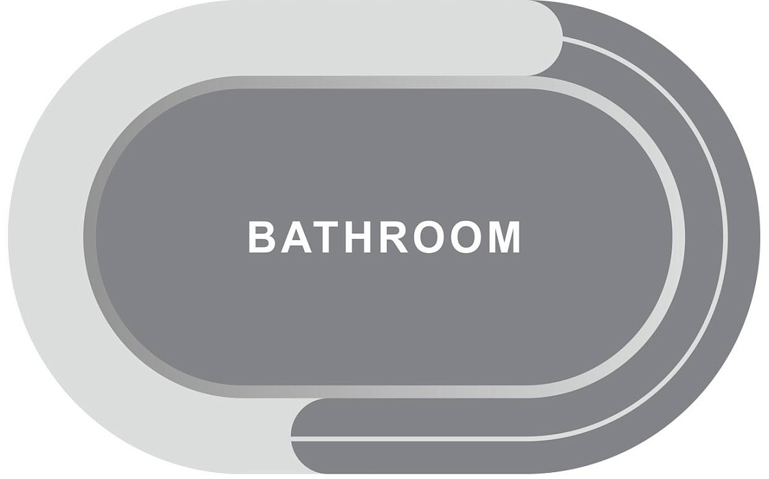 Коврик для ванной Ridberg PP 50х80 см (Grey)