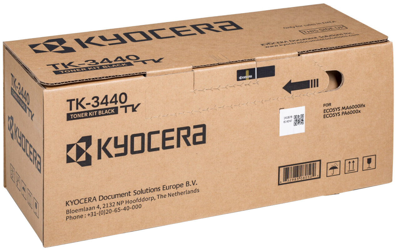 

Тонер-картридж Kyocera TK-3440 (1T0C0T0NL0), Черный, TK-3440