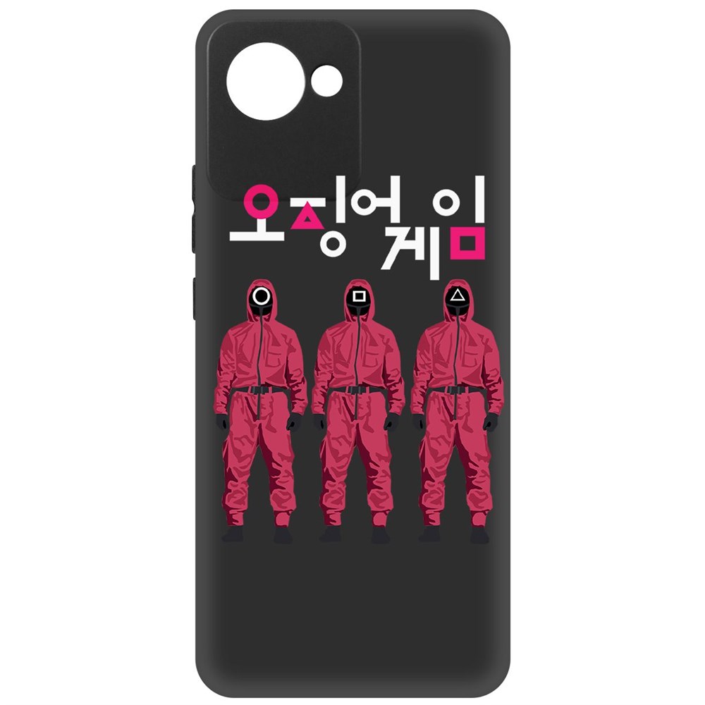 

Чехол-накладка Софт Игра в кальмара-Персонал для Realme C30, Черный