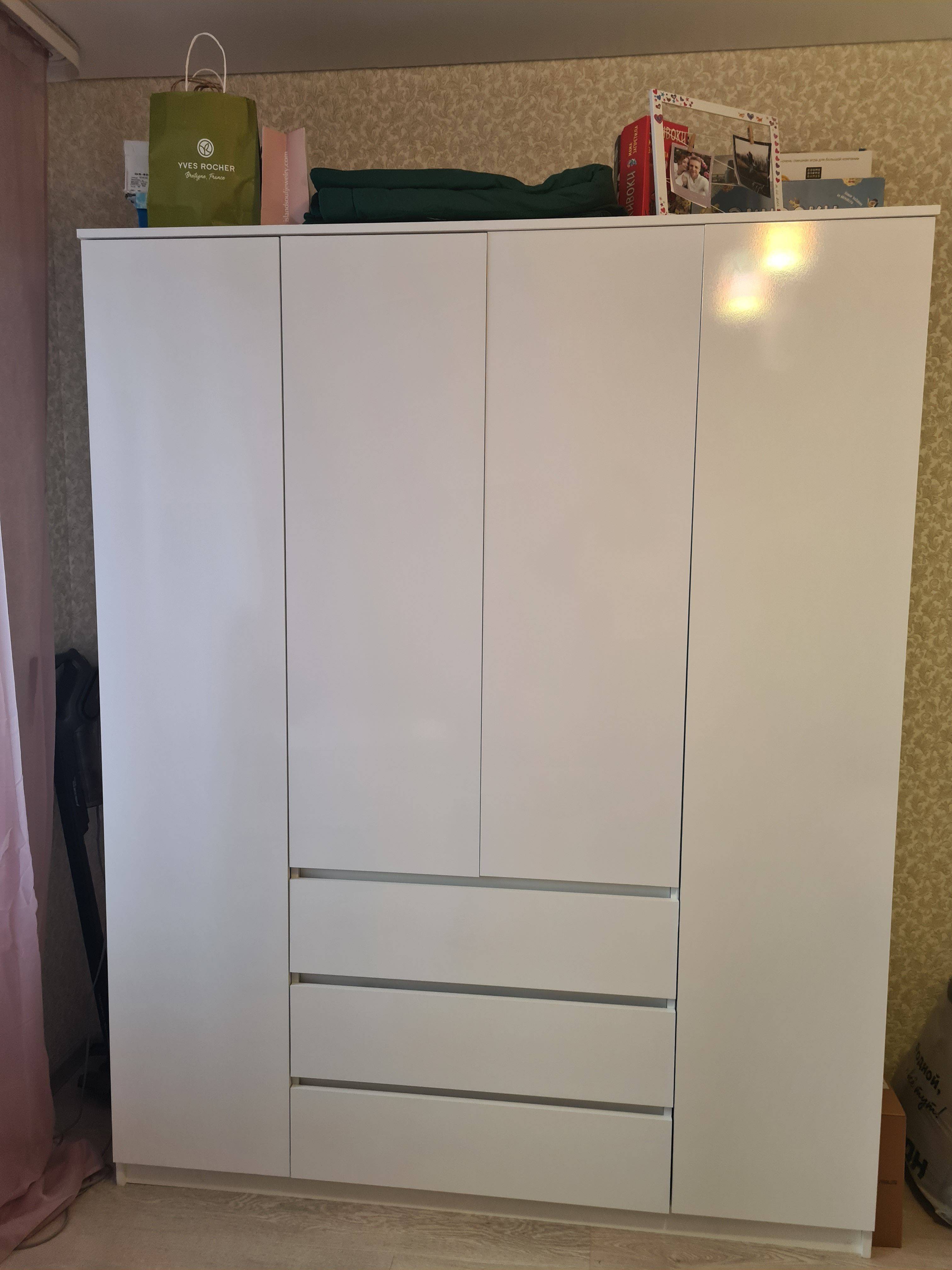 

Шкаф Челси 1600 Белый, Шкаф распашной_Chelsea_closet_1600_white_Фабрика МИФ