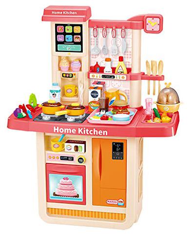 

Детская кухня Home Kitchen с водой и холодным паром 98 см корал WD-P31