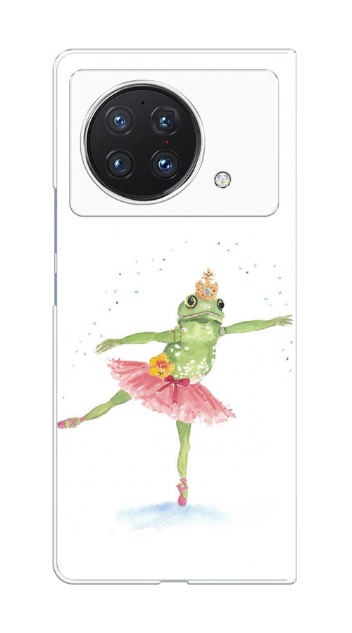 

Чехол на Vivo X Fold "Лягушка-балерина", Зеленый, 266750-4