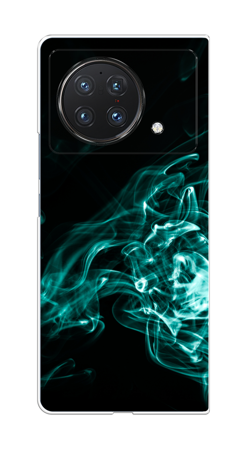 

Чехол на Vivo X Fold "Дым", Бирюзовый;черный;голубой, 266750-3