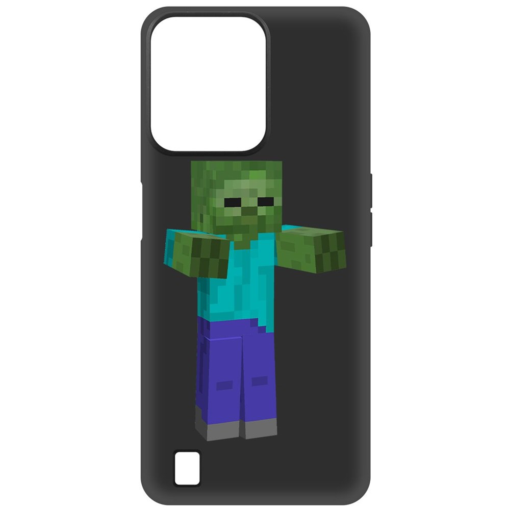 

Чехол-накладка Софт Minecraft-Гигант для Realme C31, Черный