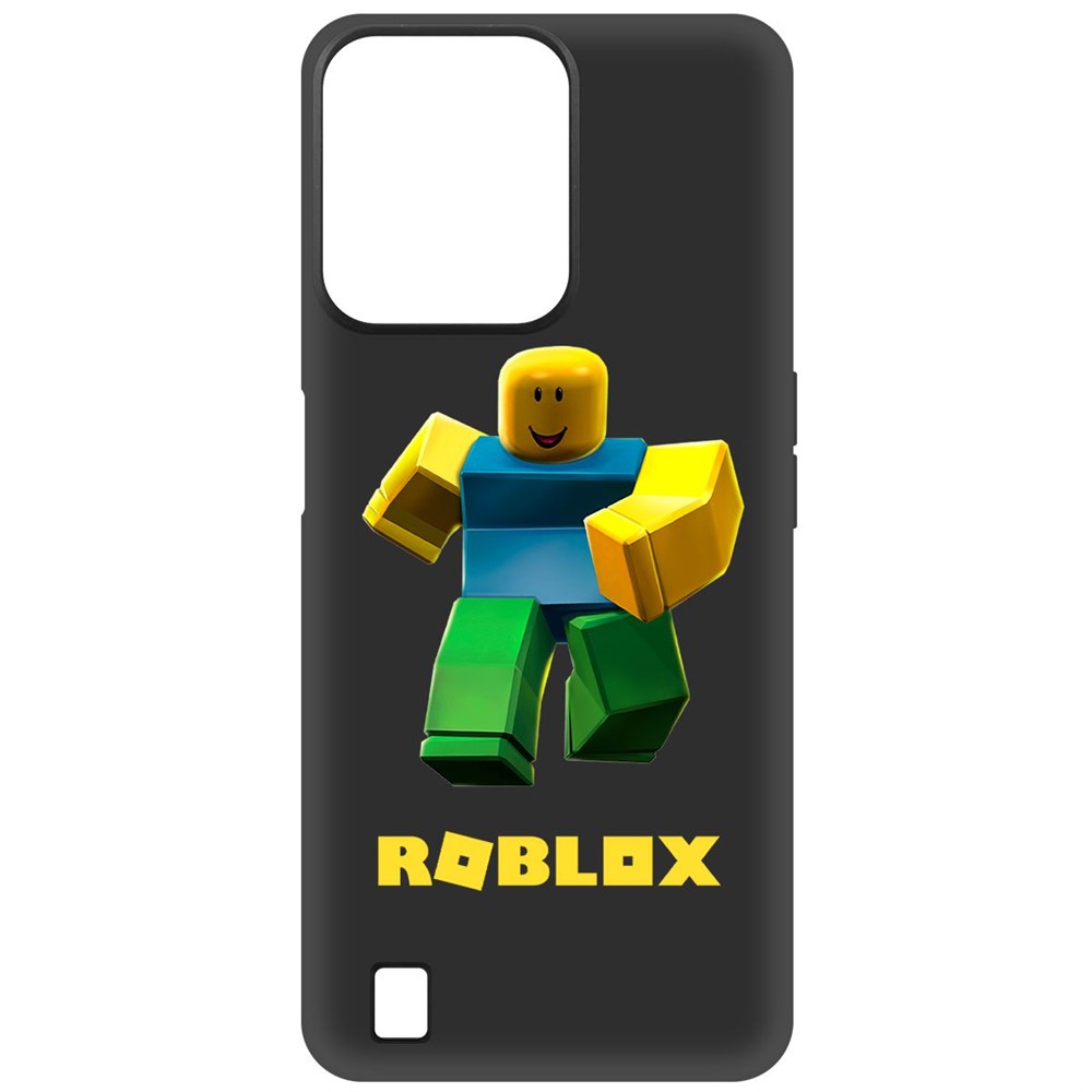

Чехол-накладка Софт Roblox-Классический Нуб для Realme C31, Черный