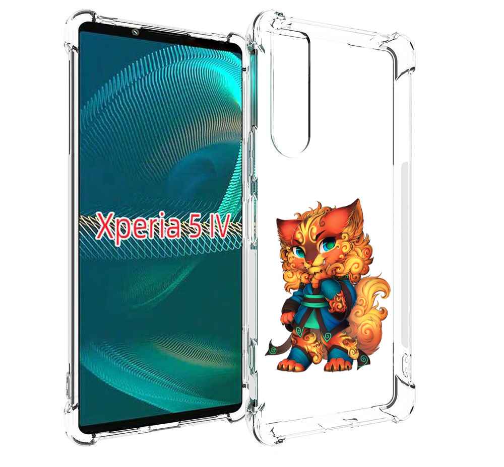 

Чехол MyPads золотой-кот для Sony Xperia 5 IV (5-4), Прозрачный, Tocco