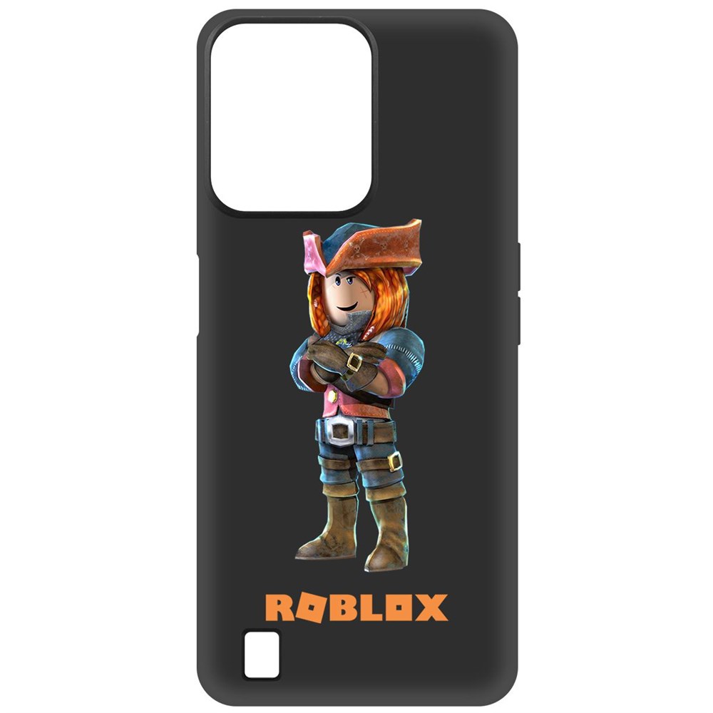 

Чехол-накладка Софт Roblox-Эзебель для Realme C31, Черный