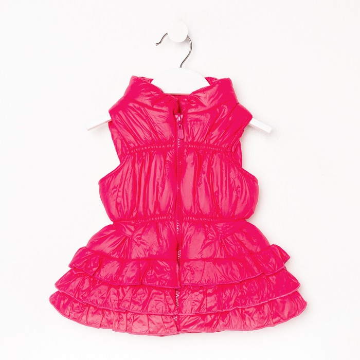 

Жилет для девочки, малиновый, 98, 7623683