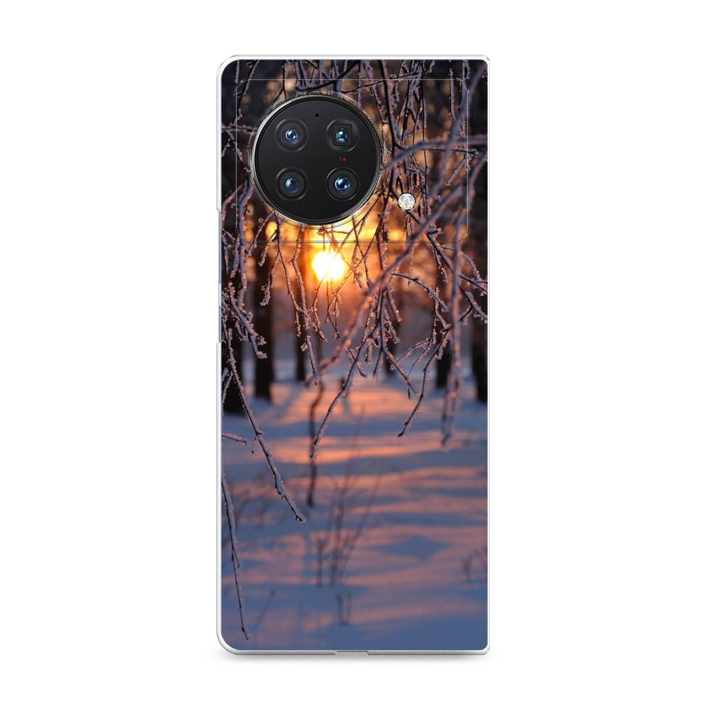 

Чехол на Vivo X Fold "Зима 7", Оранжевый;розовый;черный, 266750-2