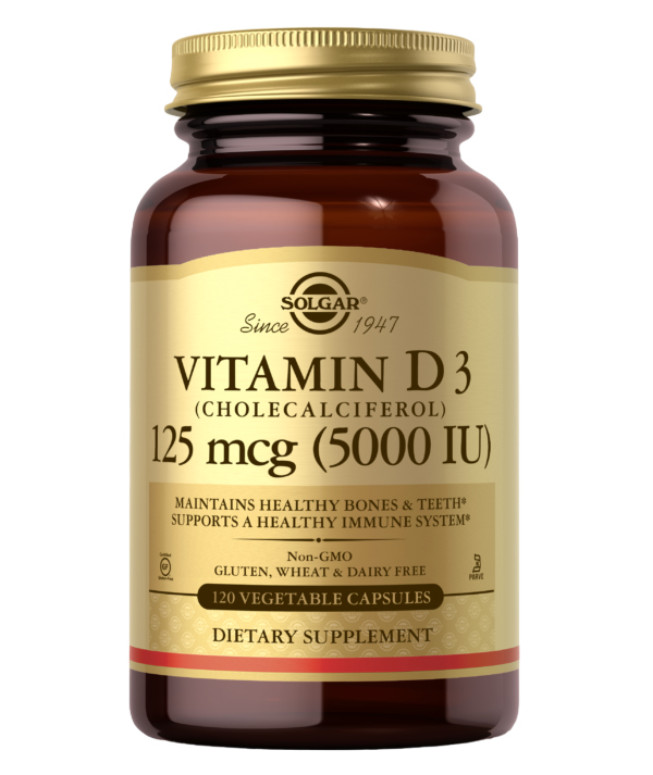 

Solgar Vitamin D3 5,000 IU 120 vegcaps