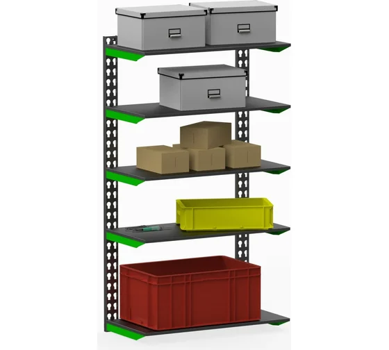 

Металлическая система хранения Metalex SMFV15010040 100x40x150 серо-зеленый, Разноцветный