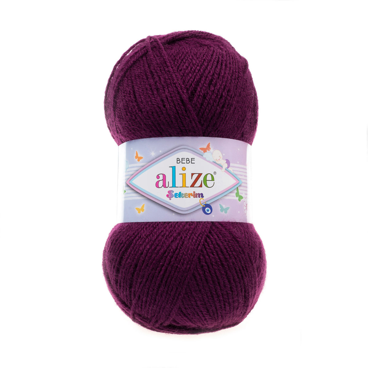 

Пряжа Alize 7731287_00053 SEKERIM BEBE 304 сливовый, SEKERIM BEBE