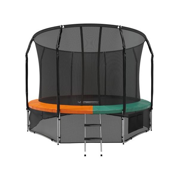 

Батут Eclipse Space Twin с сеткой и лестницей 488 см, green/orange, Space Twin