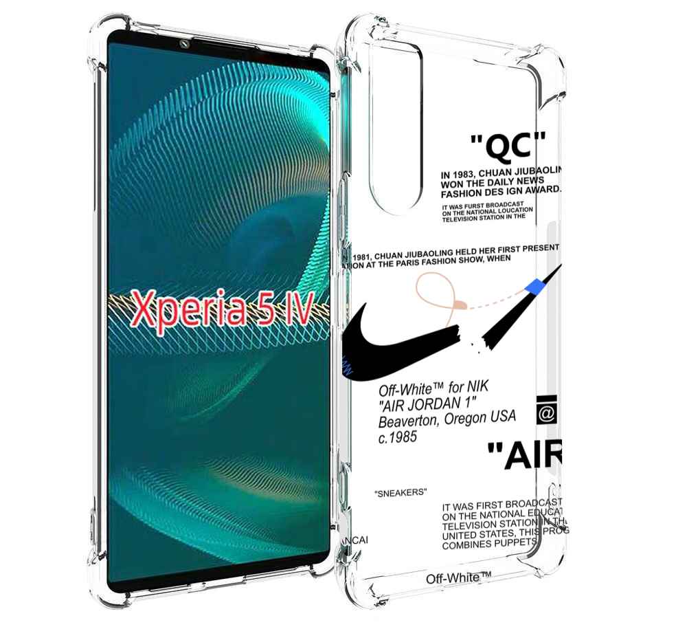 

Чехол MyPads коллаборация-найк для Sony Xperia 5 IV (5-4), Прозрачный, Tocco