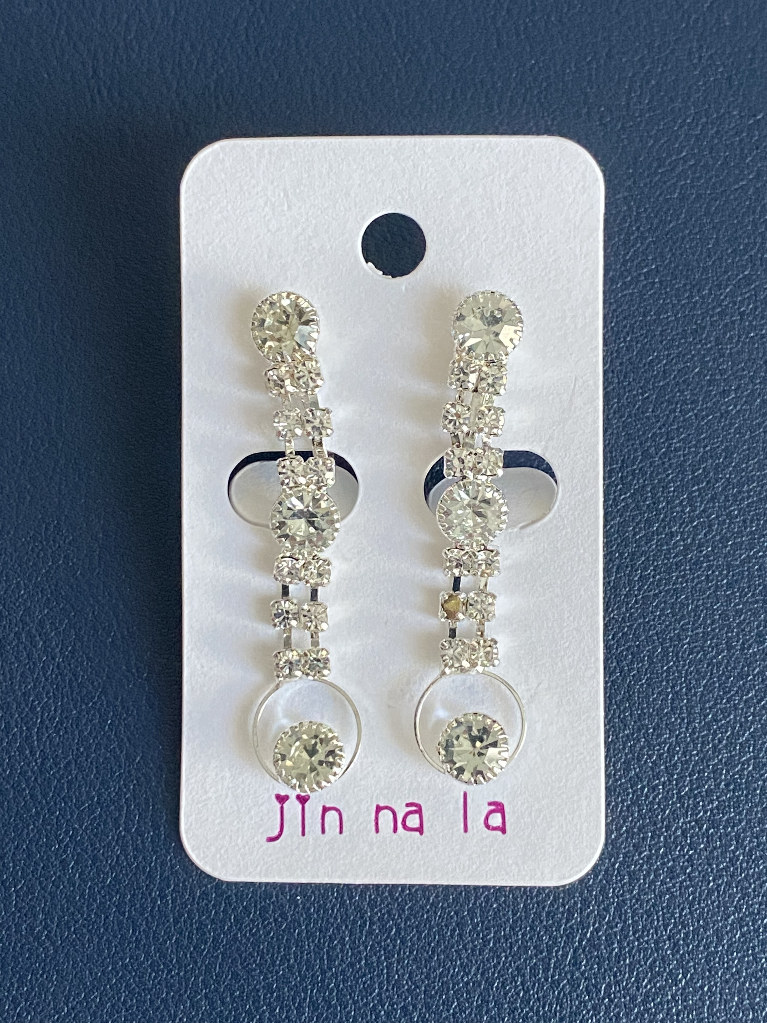 

Серьги из металла NoBrand SS, камень искусственный, SS
