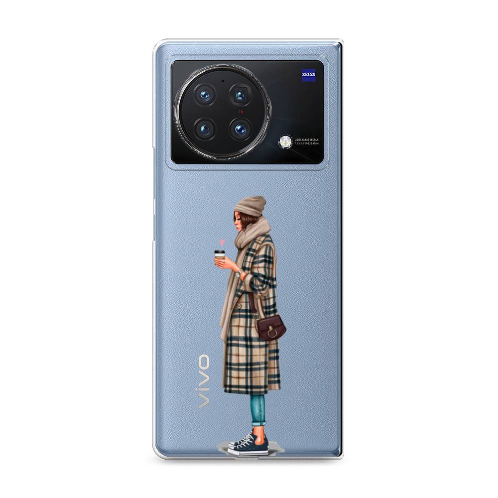 

Чехол на Vivo X Fold "Утренний кофе", Коричневый;бежевый, 266750-6