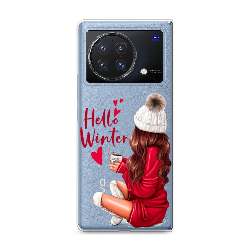 

Чехол на Vivo X Fold "Hello winter", Красный;белый;коричневый, 266750-5