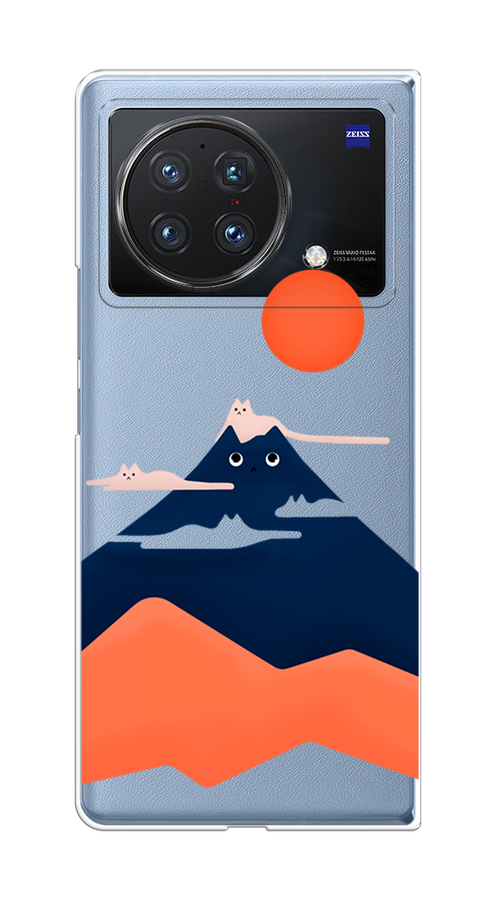 

Чехол на Vivo X Fold "Кот-гора", Черный;оранжевый, 266750-4