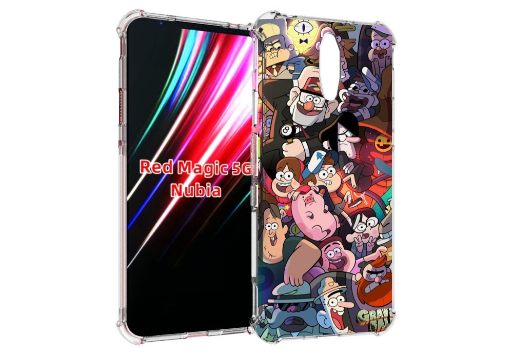 

Чехол MyPads гравити-фолз для ZTE Nubia Red Magic 1 5G, Прозрачный, Tocco