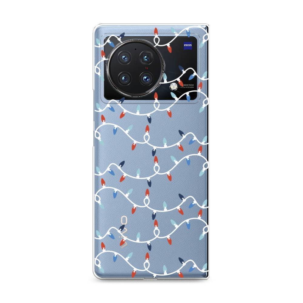 

Чехол на Vivo X Fold "Разноцветная гирлянда", Белый;красный;синий, 266750-5