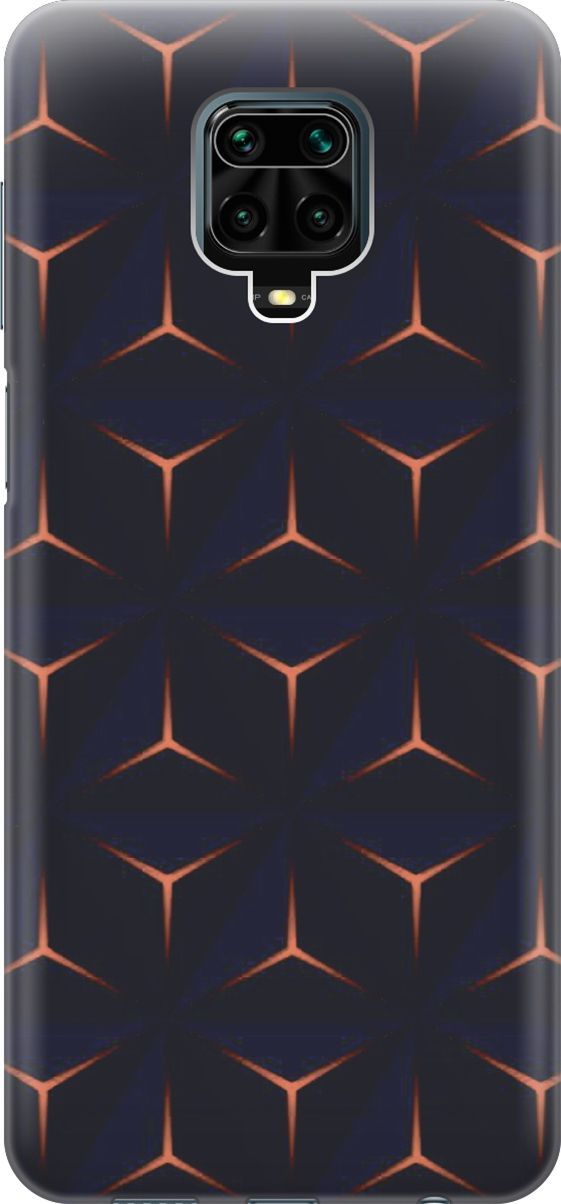 

Чехол на Xiaomi Redmi Note 9s "Темные пирамиды", Оранжевый;черный, 3575