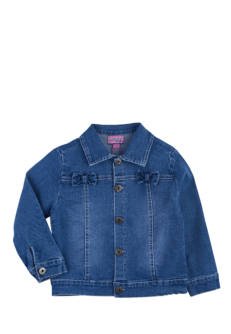 фото Куртка джинсовая детская max&jessi ss20c306 синий р.104