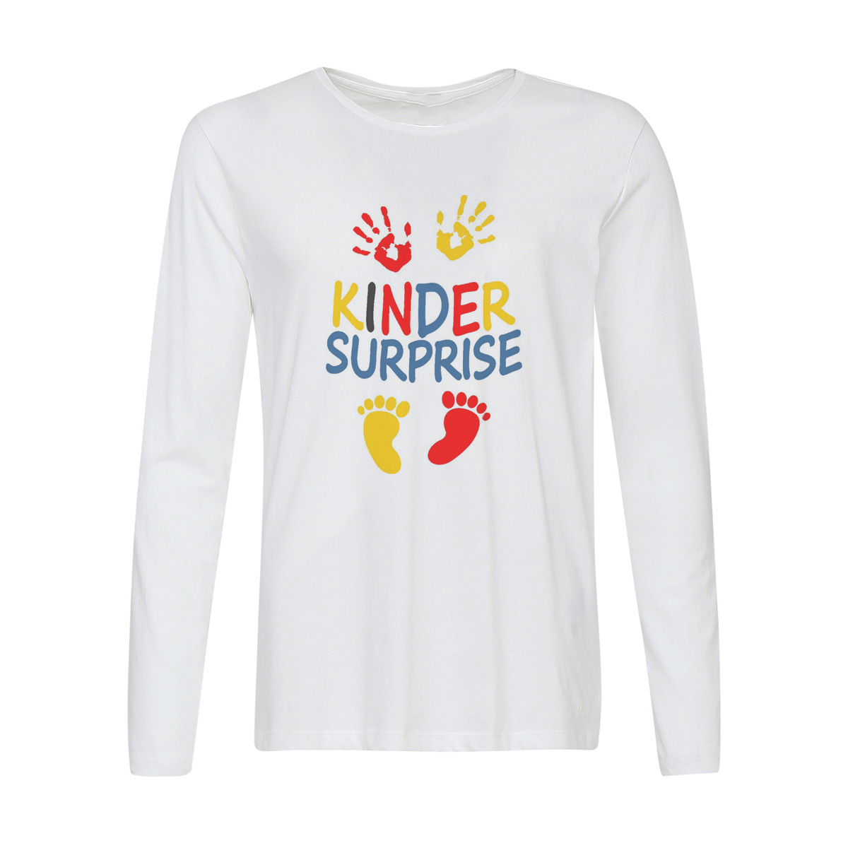 

Лонгслив CoolPodarok Kinder surprise (киндер сюрприз), Белый, w0113556