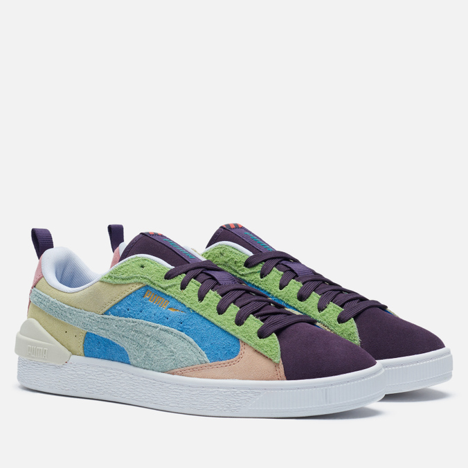 фото Кеды женские puma suede bloc wtformstripe фиолетовые 41 eu