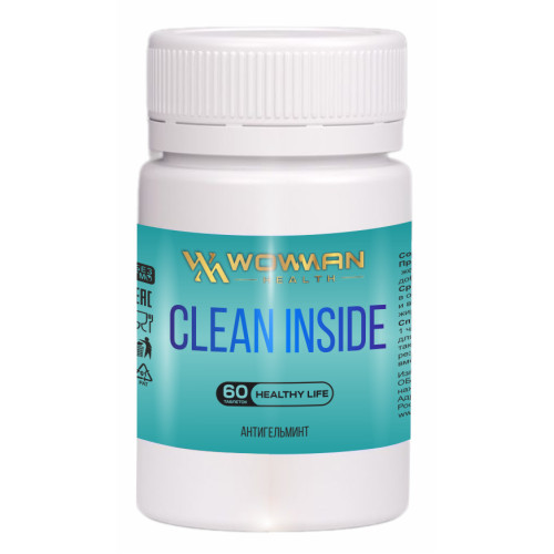 Антигельминт WowMan Clean Inside, 60 таблеток