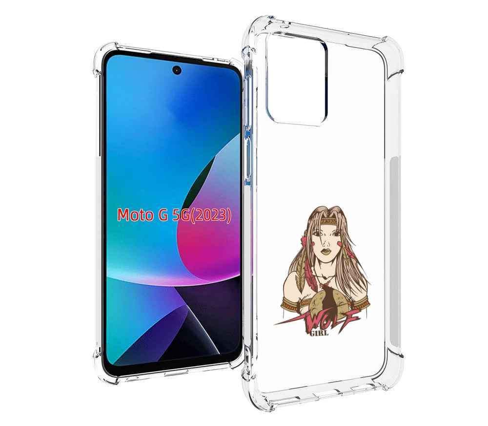 

Чехол MyPads девушка волк для MOTO G 5G 2023, Tocco