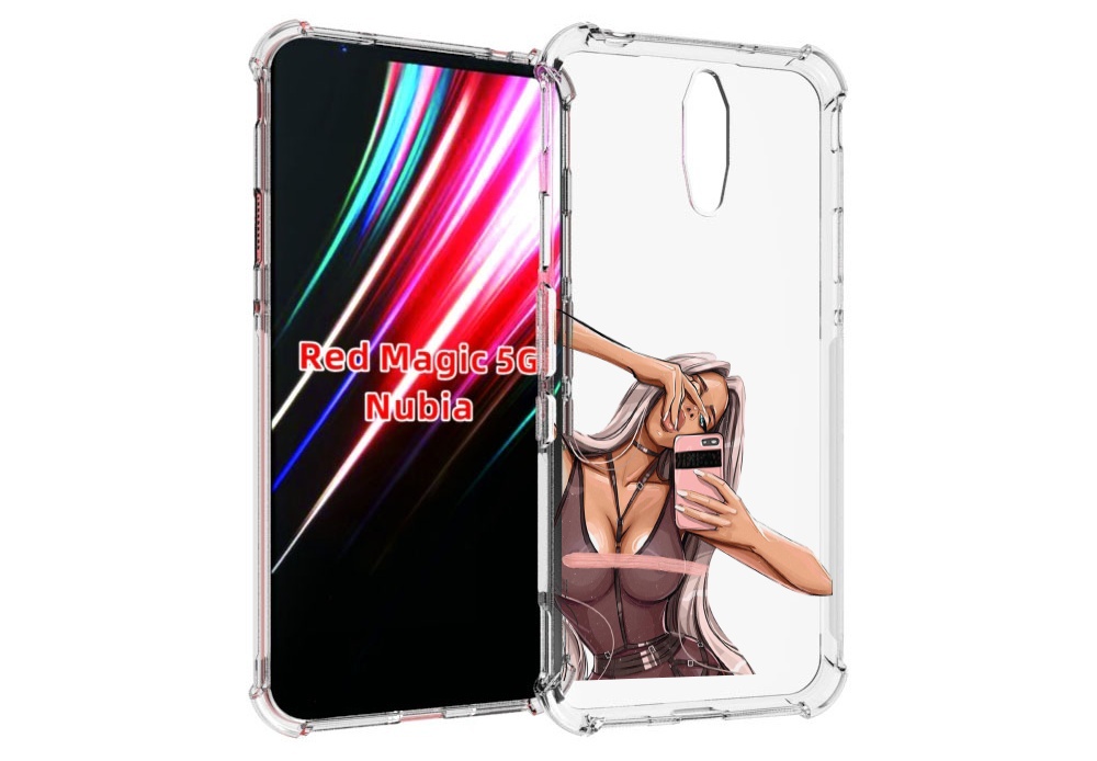 

Чехол MyPads девушка-в-прозрачной-одежде для ZTE Nubia Red Magic 1 5G, Прозрачный, Tocco