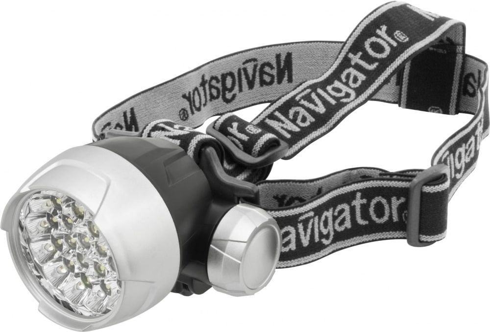 

Фонарь налобный NAVIGATOR 3ААА 4 РЕЖ, Серебристый;черный