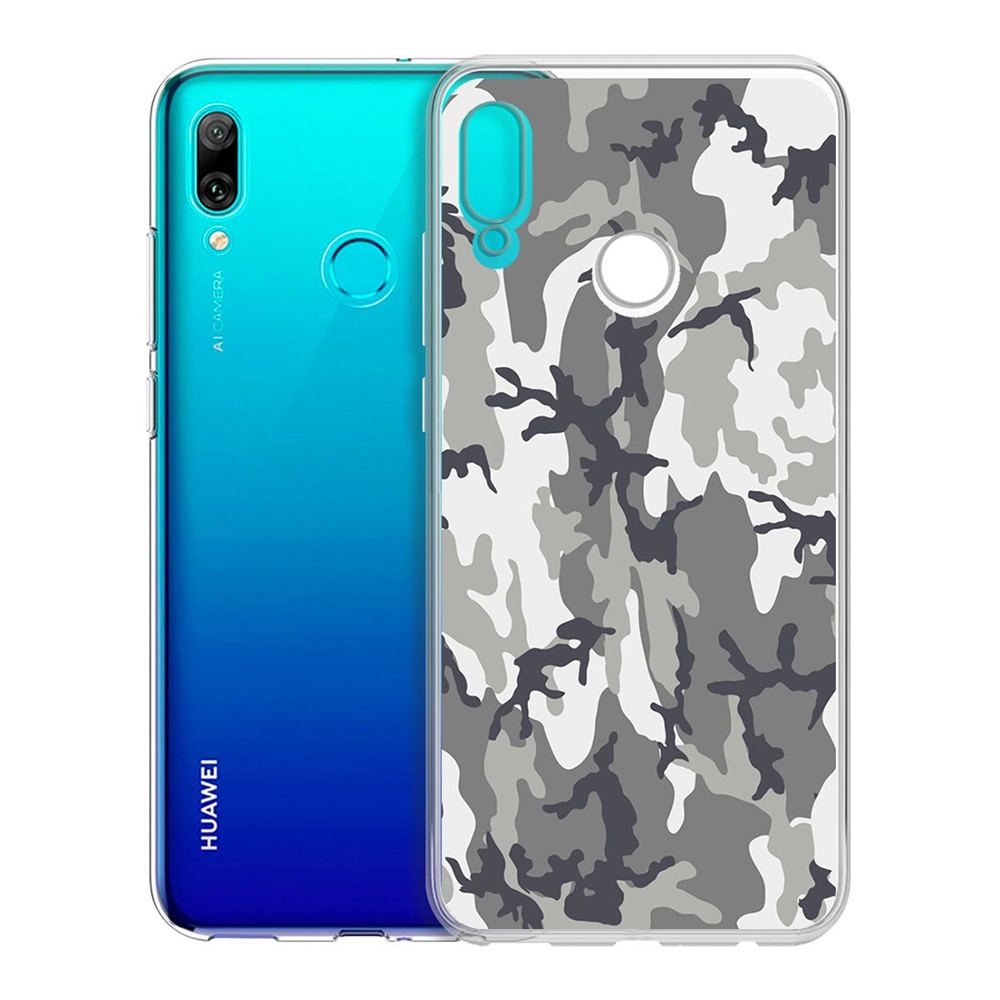 

Чехол-накладка Камуфляж серый для Huawei P Smart (2019)/Honor 10 Lite (2019), Прозрачный