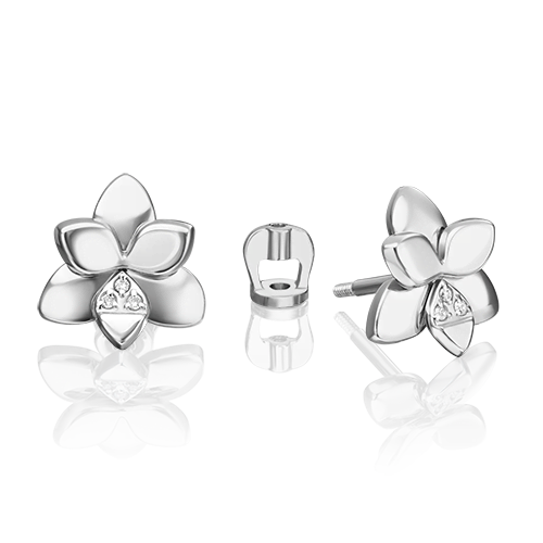 

Серьги-пусеты из белого золота с бриллиантом PLATINA jewelry 02-4995-00-101-1120, 02-4995-00-101-1120