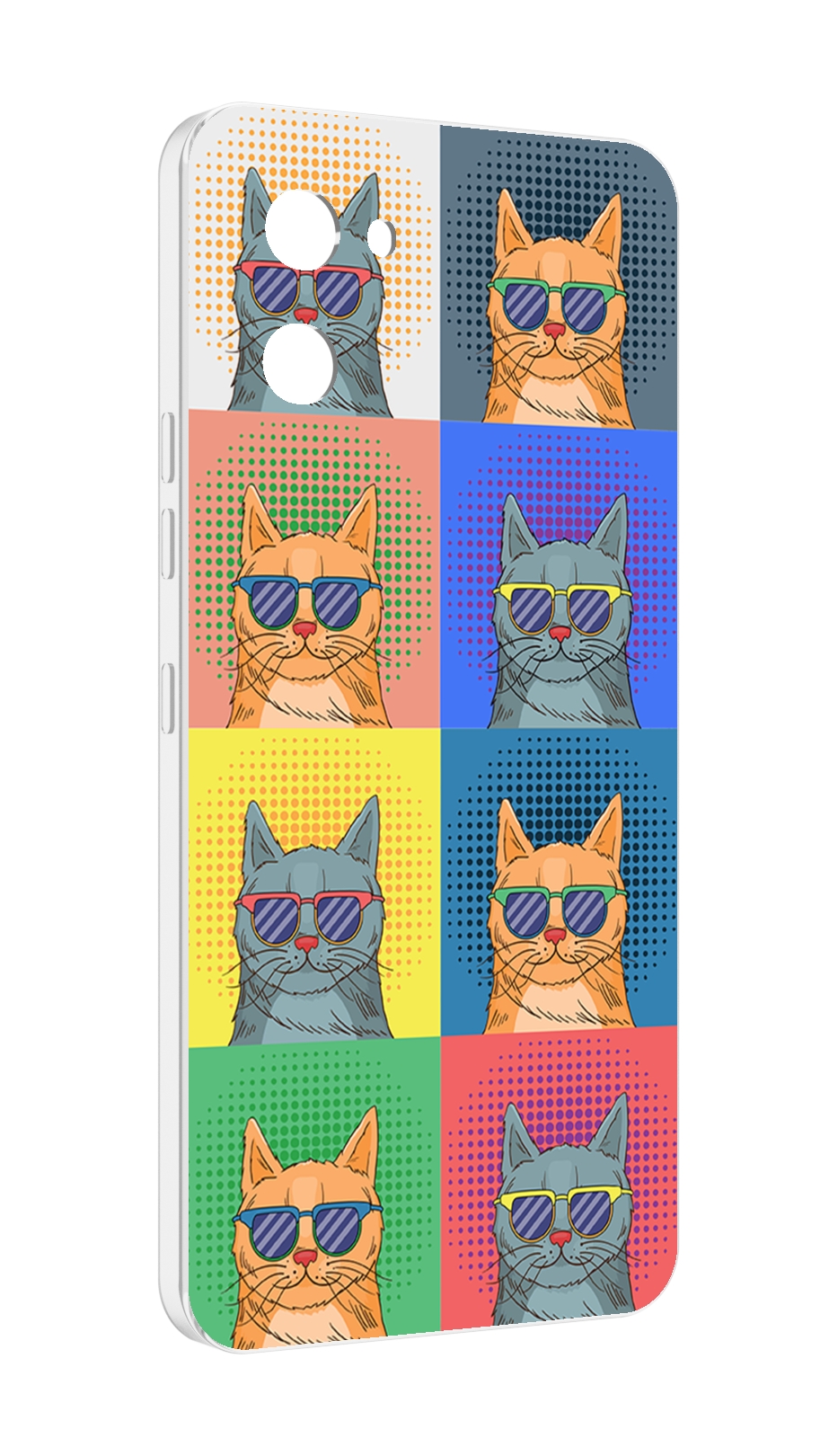 

Чехол MyPads разноцветные-коты для UMIDIGI G1, Прозрачный, Tocco